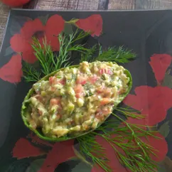 Гуакамоле в лодочке из авокадо 🥑