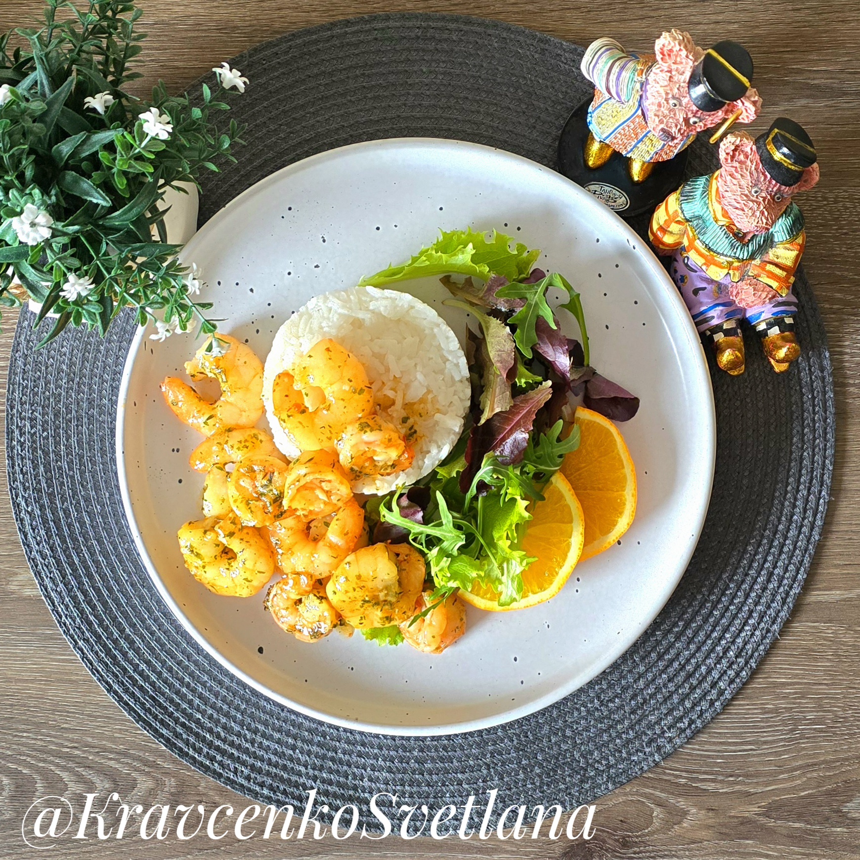 Креветки в сладком соусе чили