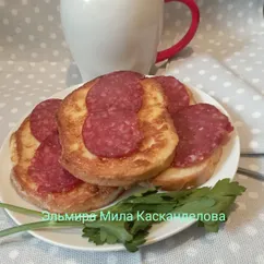 Гренки с колбасой 