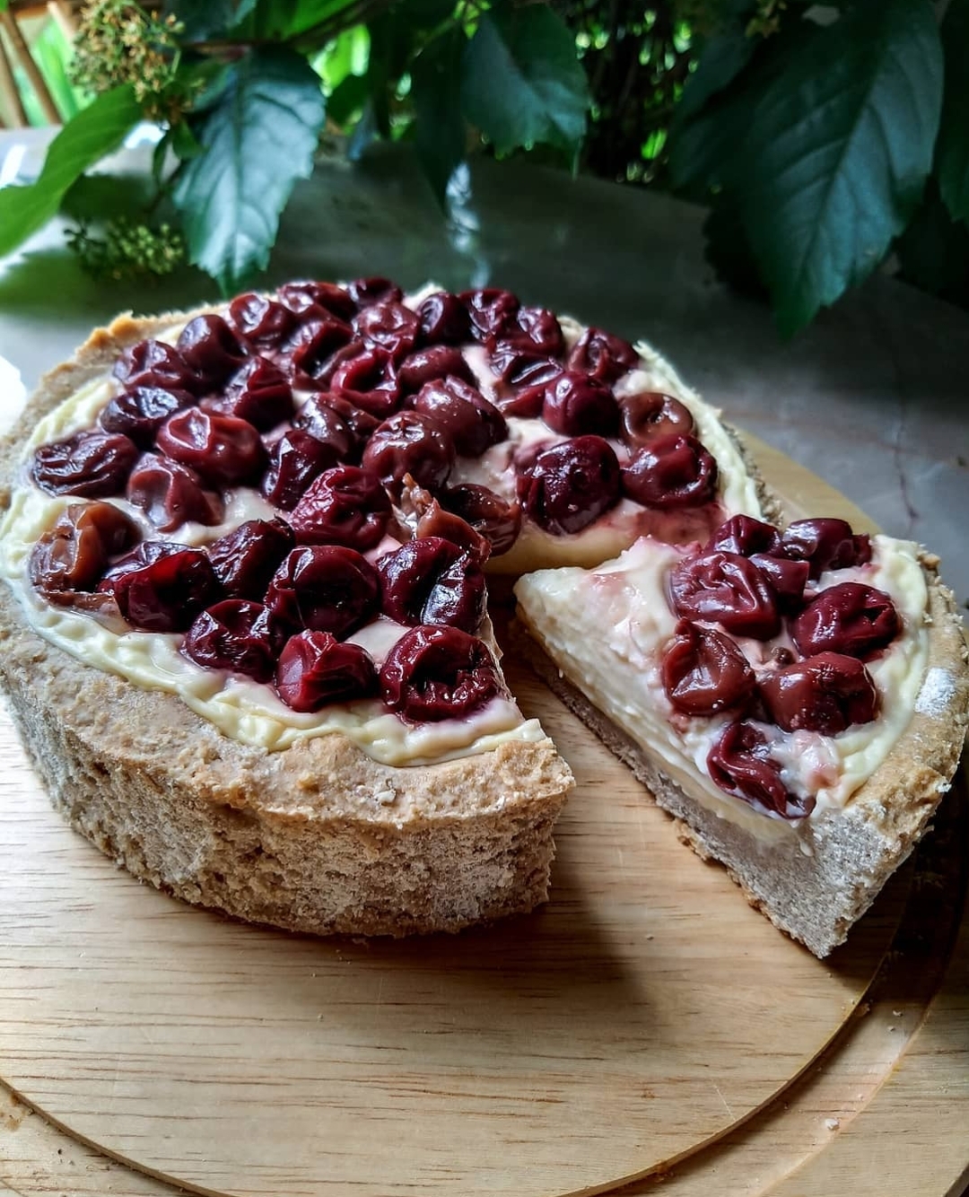 Пп тарт с кремом и вишней