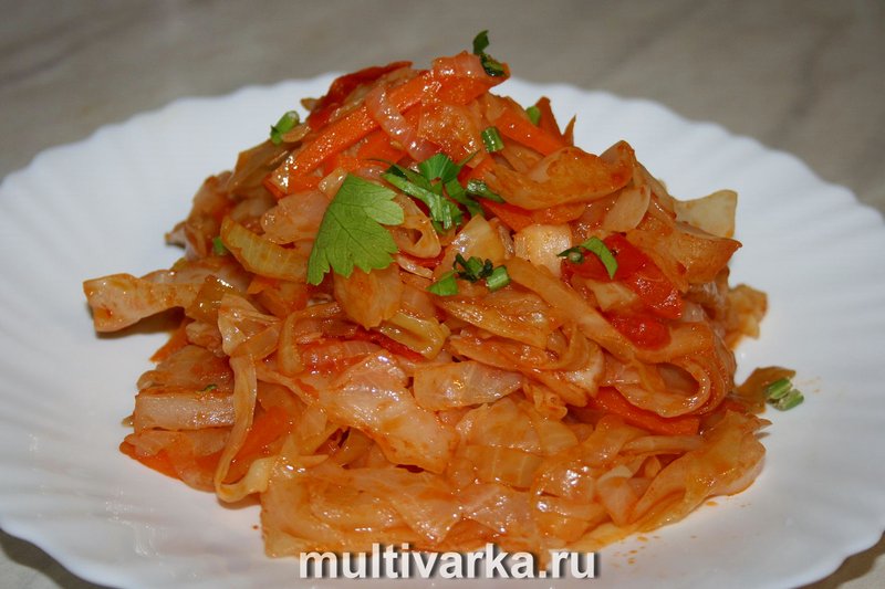 Тушёная капуста в мультиварке рецепт с фото | Волшебная luchistii-sudak.ru