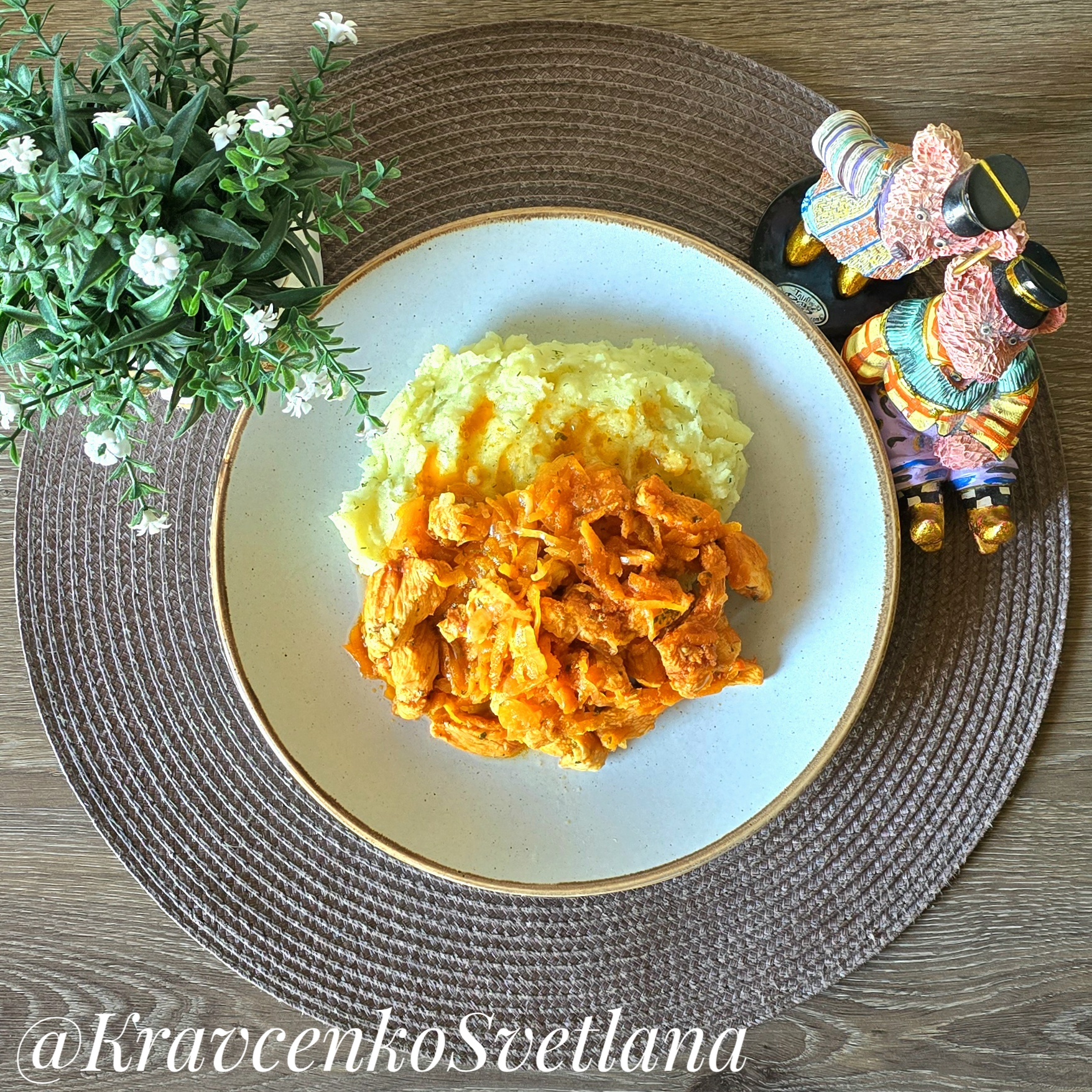 Поджарка из куриной грудки