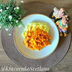 Поджарка из куриной грудки