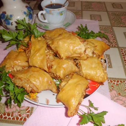 Рулетики с капустой.