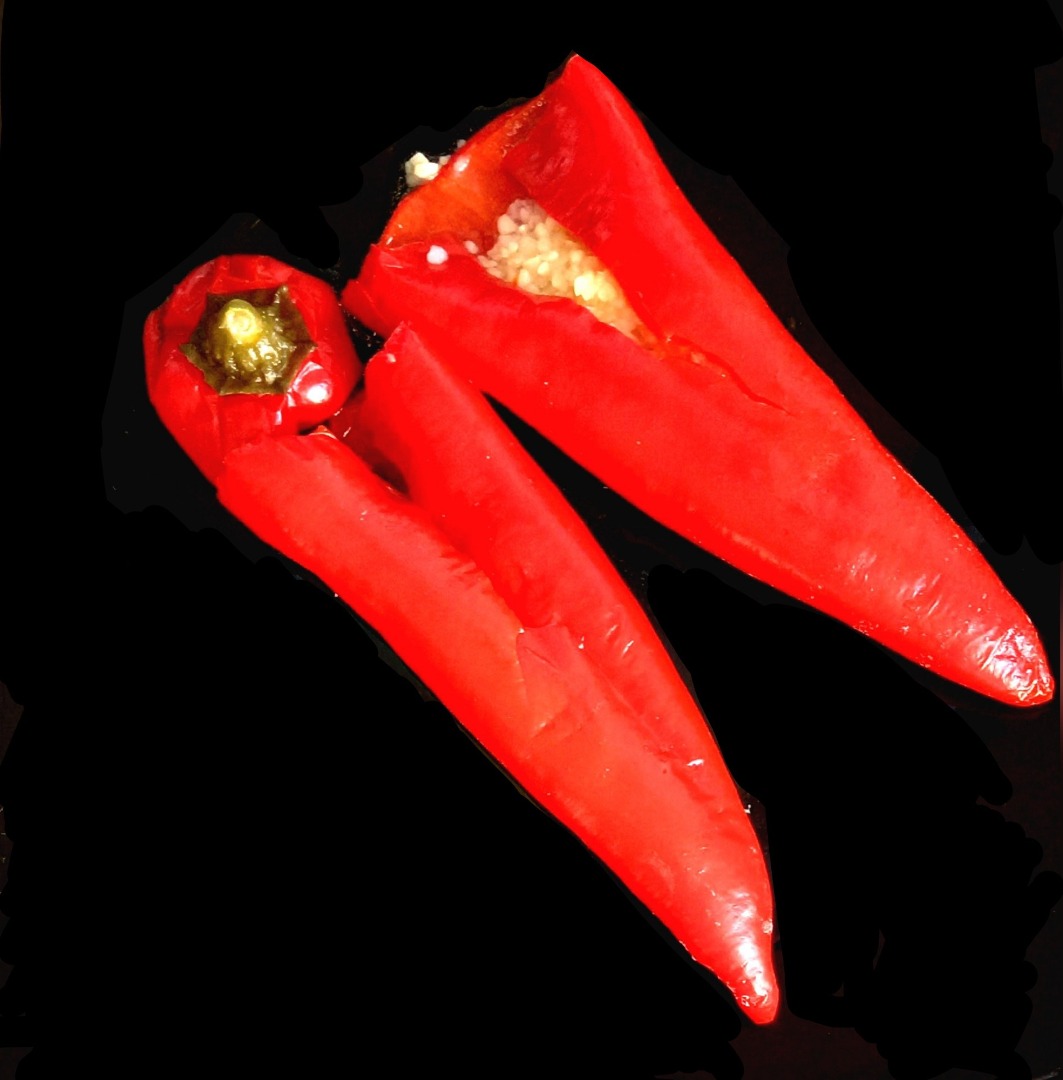 Веганские перцы с булгуром