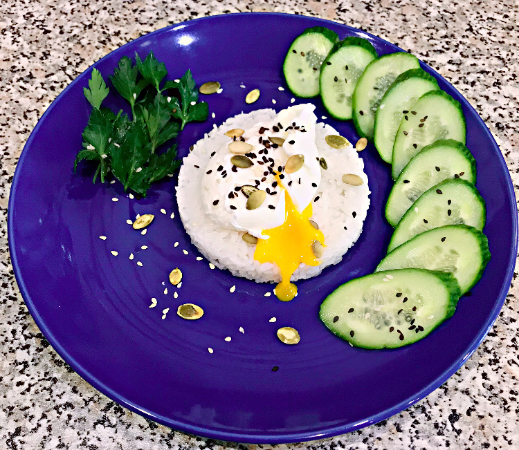 ПП рис с яйцом пашот