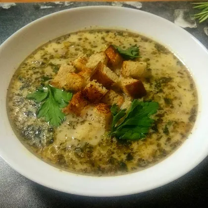 Тосканский суп с фаршем и гренками