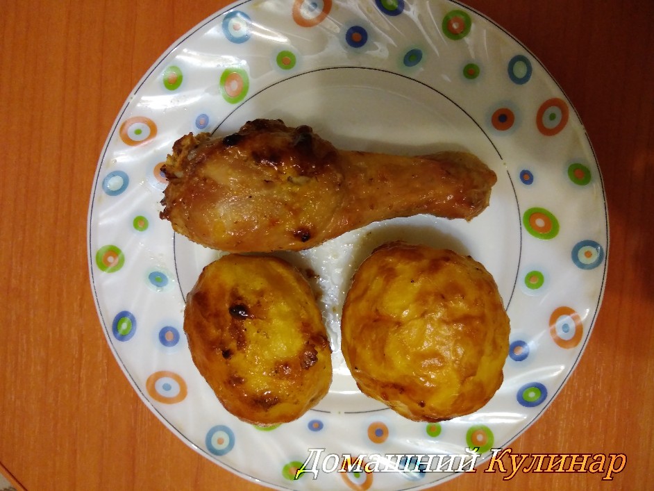 Куриные голени с картофелем в аэрогриле - рецепт автора Светлана Лыжина ❗ Амбассадор