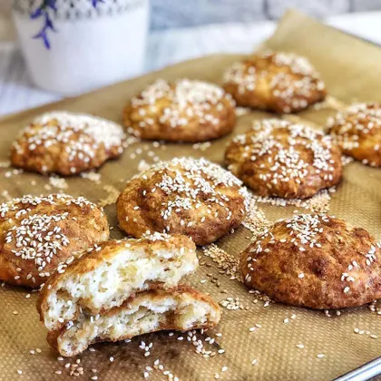 Сырно - кунжутное печенье🍪