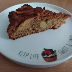 Яблочный пирог из полбяной и рисовой муки