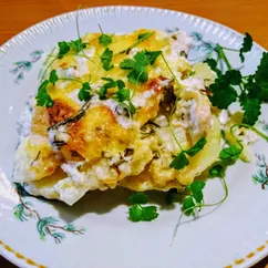 Запеканка с картофелем и курицей