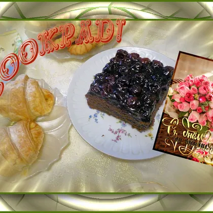 🎆🎇 Вишнево-шоколадный торт   к  дню рождения Cookpad 🎆🎇