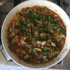 Рагу мясное с овощами