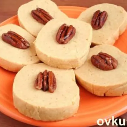 Тыквенное печенье с орехами