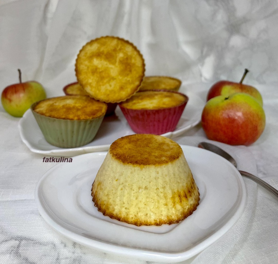 Яблочные ПП кексы-суфле без сахара и муки