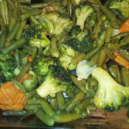 Замороженные овощи, готовим в духовке