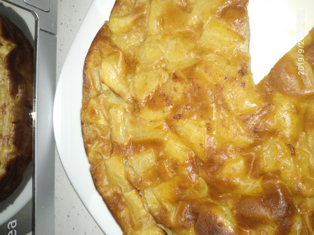 Пирог с яблоком на скисшем кефире пп
