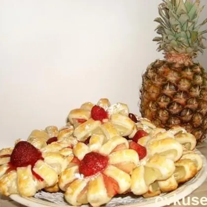 Печенье с ананасами