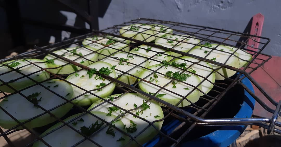 Кабачки на мангале