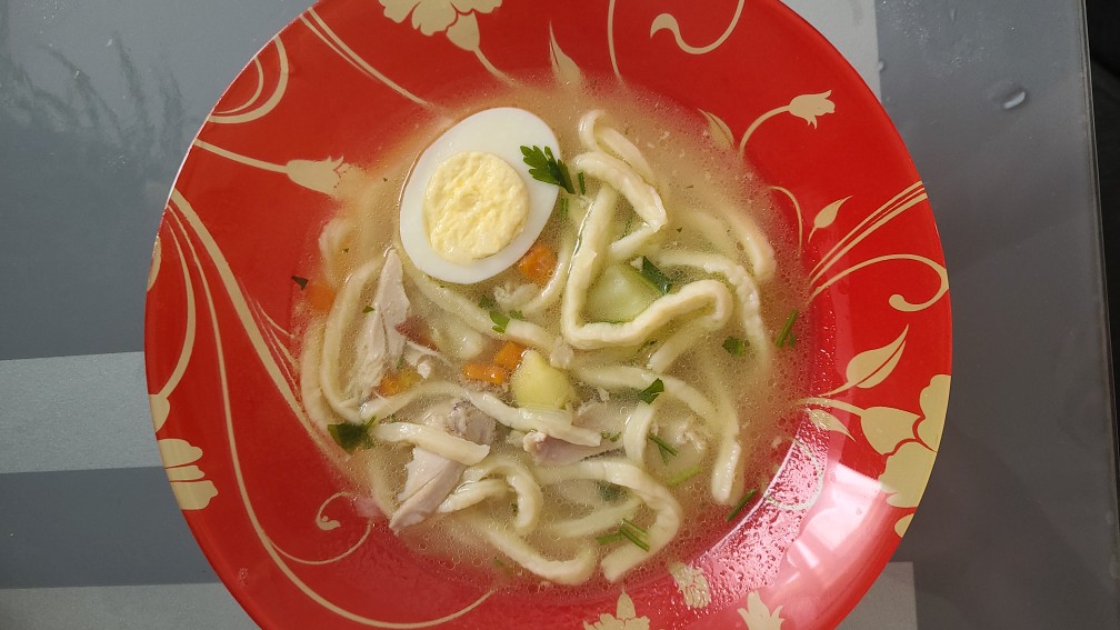 Домашняя куриная лапша