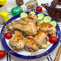 Курица в греческом йогурте в духовке