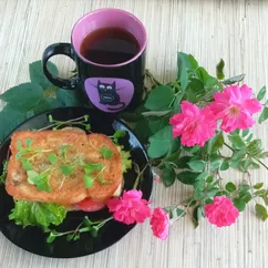 🥪Гренки с колбасой и сыром