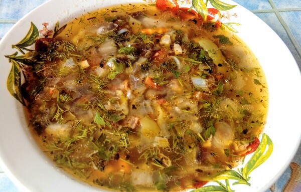 Наваристый суп с баклажаном🍛👌☺