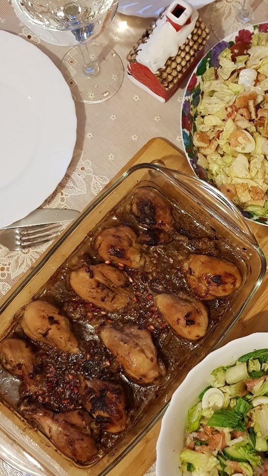 Курица в гранатовом соусе