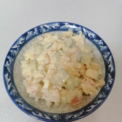 Салат с креветками 🍤🍤🥗