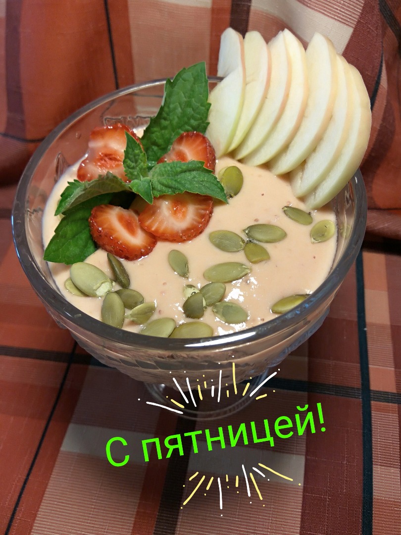 Творожно-клубничный мусс #пп