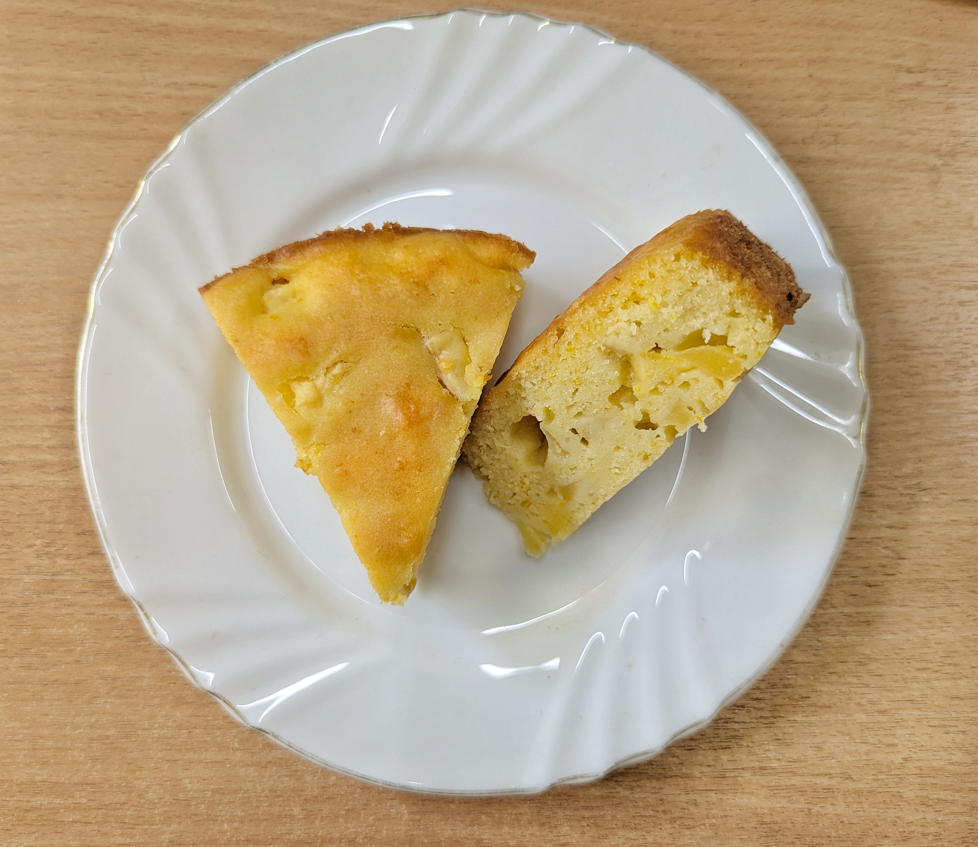 Постная шарлотка
