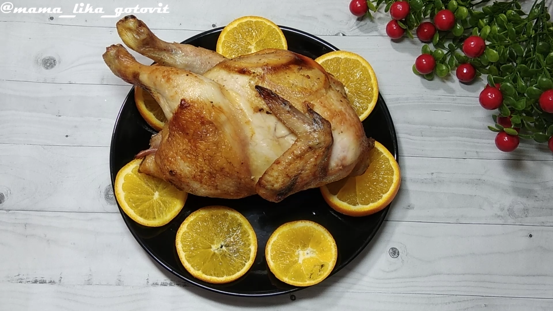 Рецепт пряной курицы с апельсинами