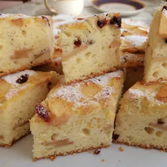 Большая, пышная "Шарлотка" с яблоками и цитрусовым ароматом