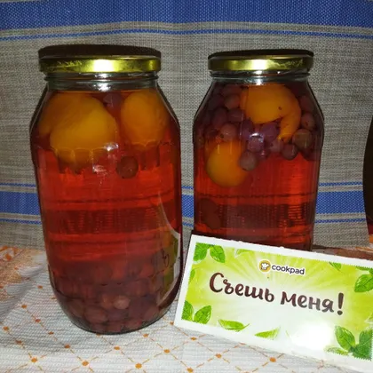 Компот фруктово-ягодный Абрикосовый со вкусом крыжовника