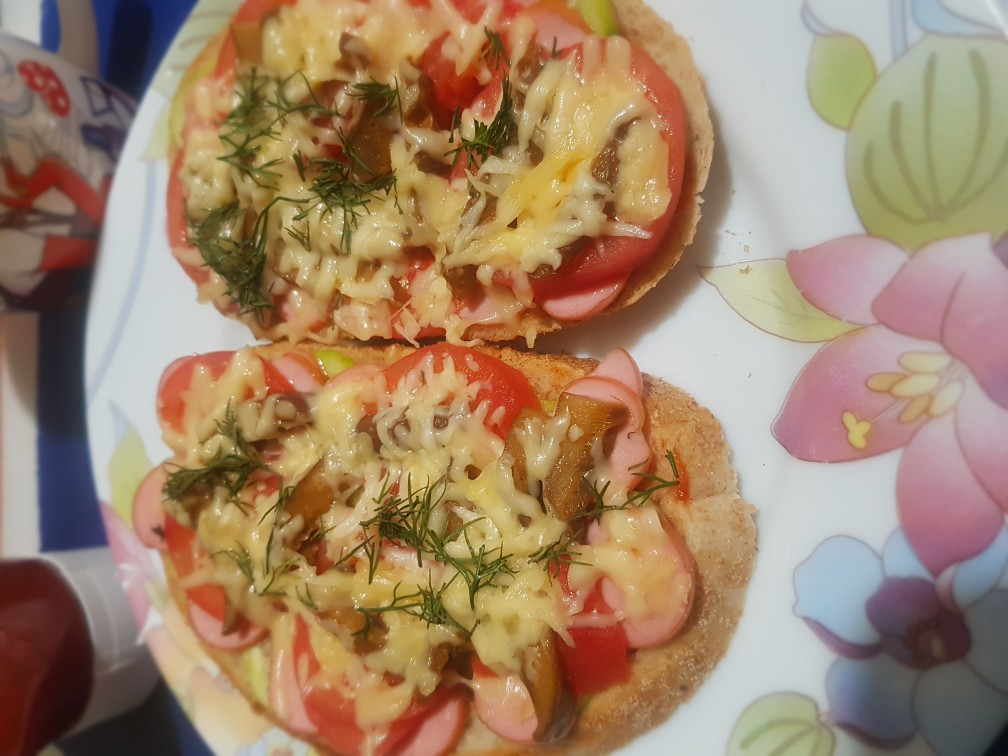 Пицца на хлебе