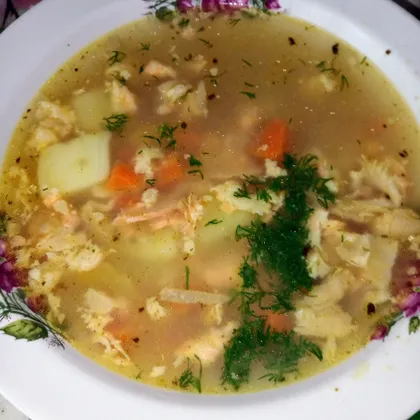 Рыбный суп из обрези форели