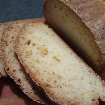 Бездрожжевой белый хлеб (каравай)