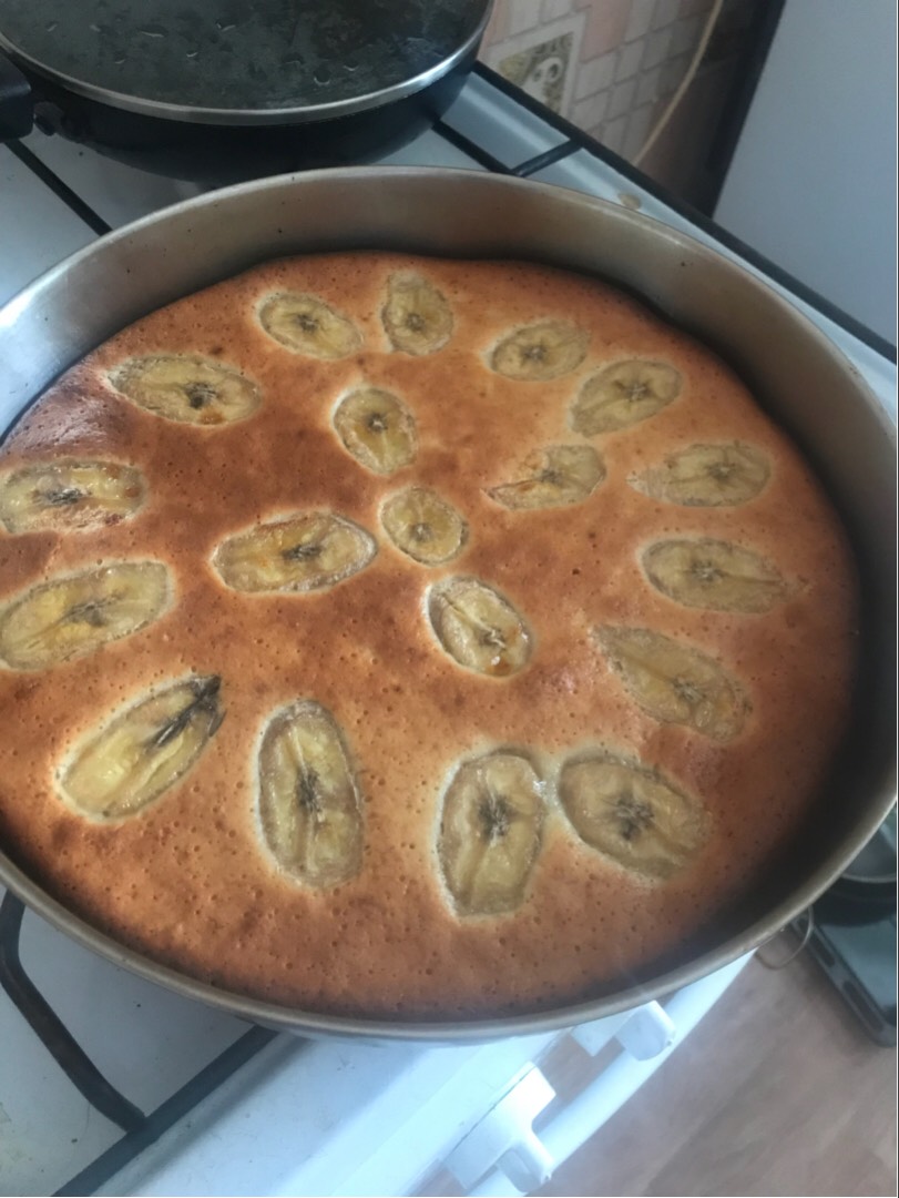 Банановая шарлотка