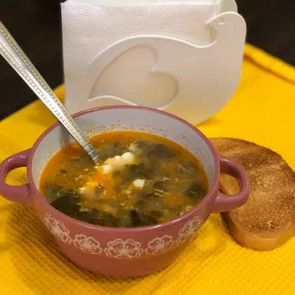 Постный суп с щавелем