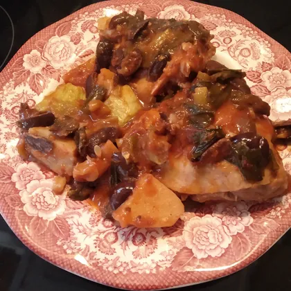 Курица с оливками
