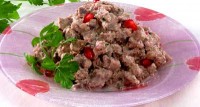 Куриные потрошки с орехами