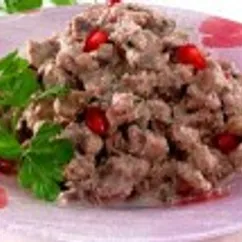 Куриные потрошки с орехами