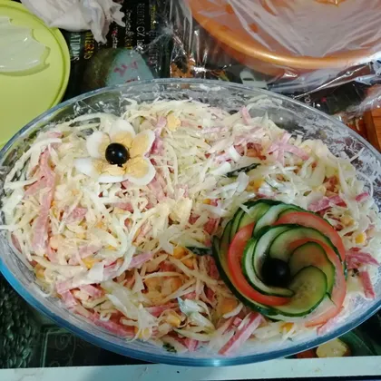 Капустный весенний салат
