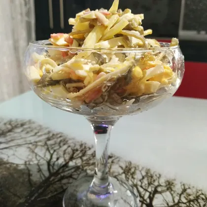 Салат с морской капустой