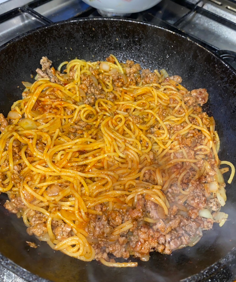 Спагетти с фаршем 🥩