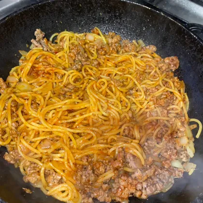 Спагетти с фаршем 🥩