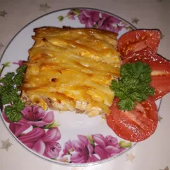 Запеканка из макарон с мясом