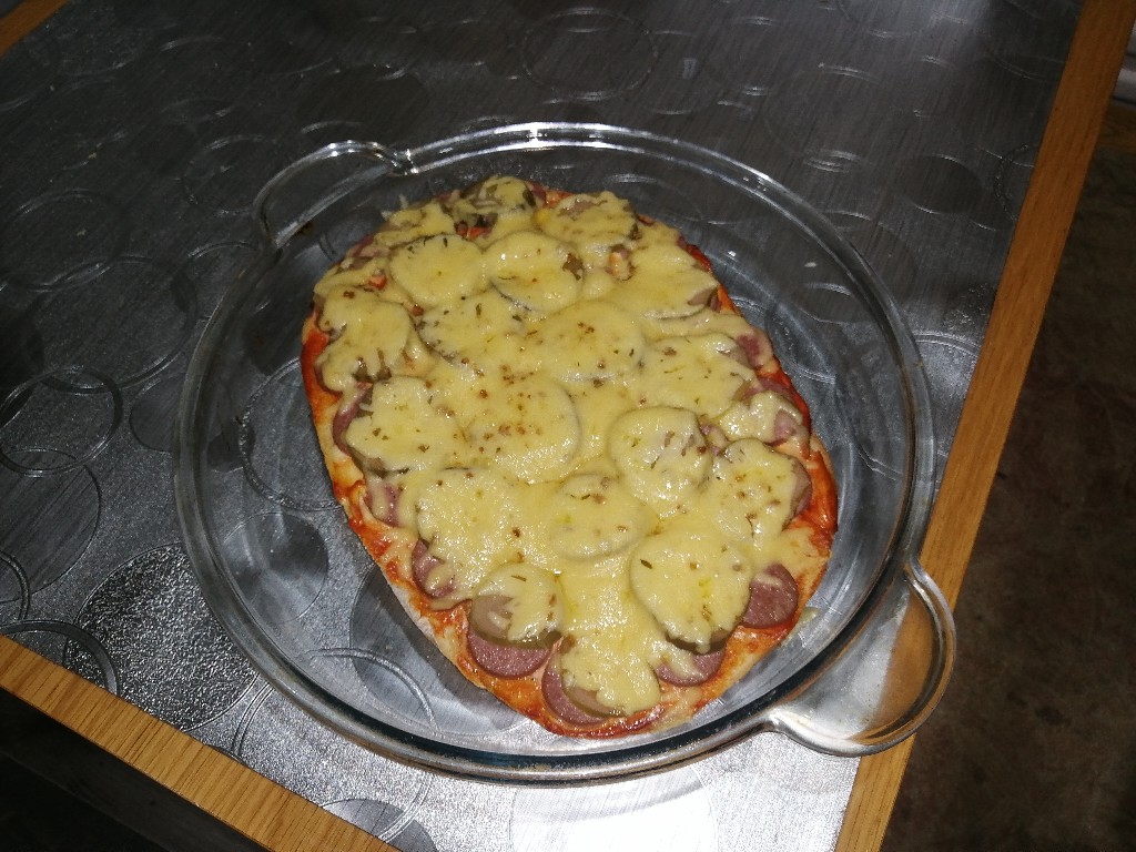 Пицца на хлебе