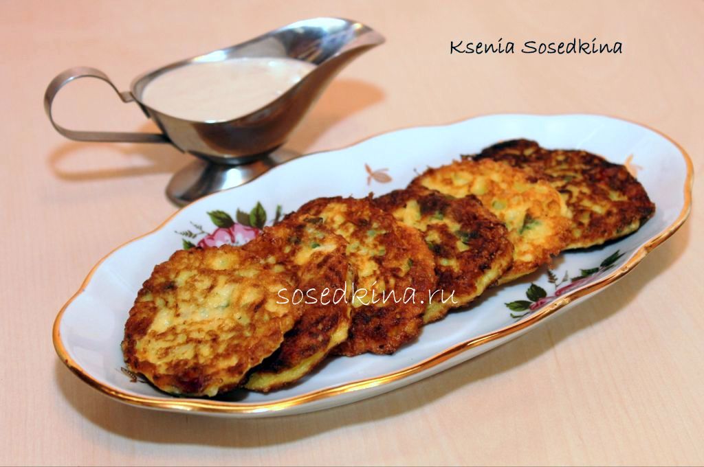 Капустно-кабачковые оладушки