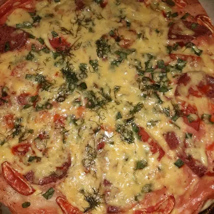 Пицца с "помидорами"